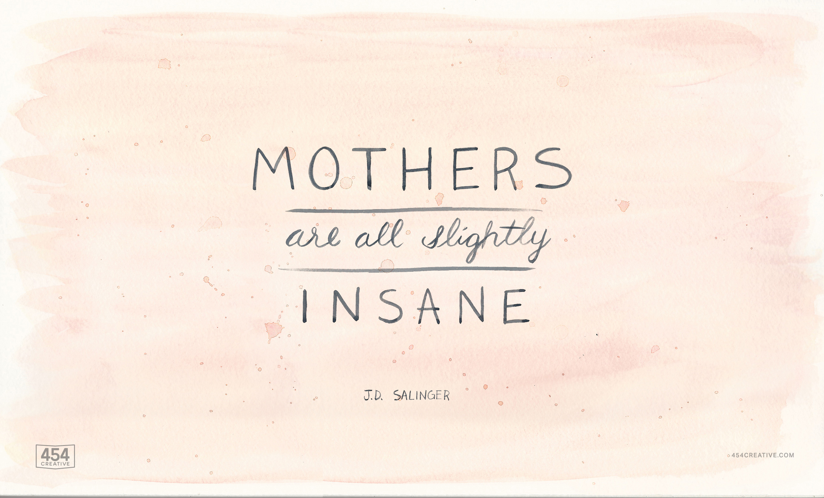 Mother's Day Watercolor Desktop Wallpaper